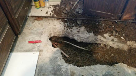 Break Up Concrete For Slab Leak Repair