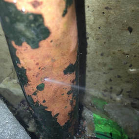 Copper pipe leak