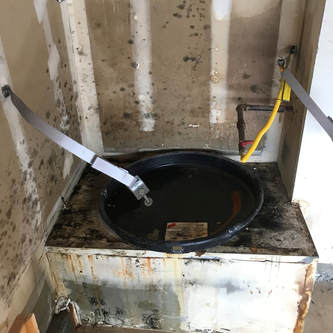 Water damage from leaking water heater